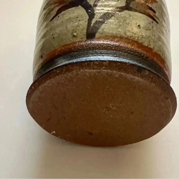 Vintage Handmade Stoneware Pottery Vase Natural Earth tones Boho - Picture 2 of 5